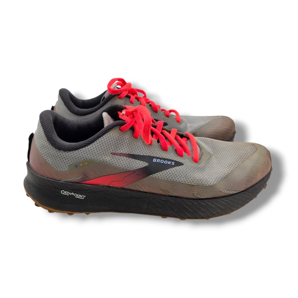 Brooks Catmount Shoes Womens 12 Alloy Pink Black Trail Running 1203391B898